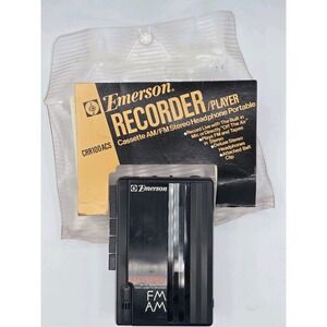 Emerson AM FM‎ Radio Cassette Recorder CRR100A - Tested! W/ Original Packaging!